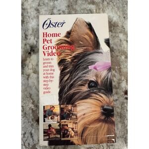 Oster Home Pet Grooming Video VHS 1994 Vintage Instructional Guide 601045 REV A
